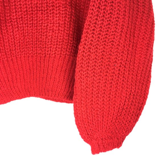 🌺3/$15🌺NWT Red Chunky Knitted Sweater - Picture 5 of 5